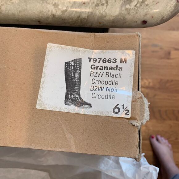 Wanderlust Croc Embossed Waterproof Boots sz 9 - Picture 6 of 6